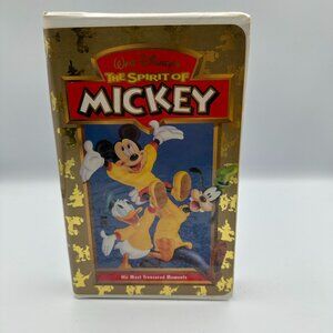 Walt Disneys The Spirit Of Mickey VHS His Most Treasured Moments 1998 NR